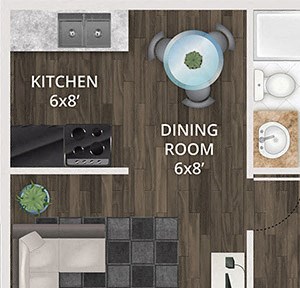 1 Bedroom 1 Bathroom